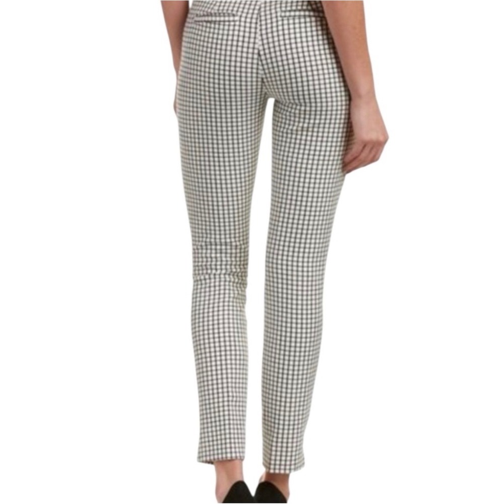 Cabi Windowpane Plaid Trousers Black White 3203 Size 2 - Picture 3 of 13